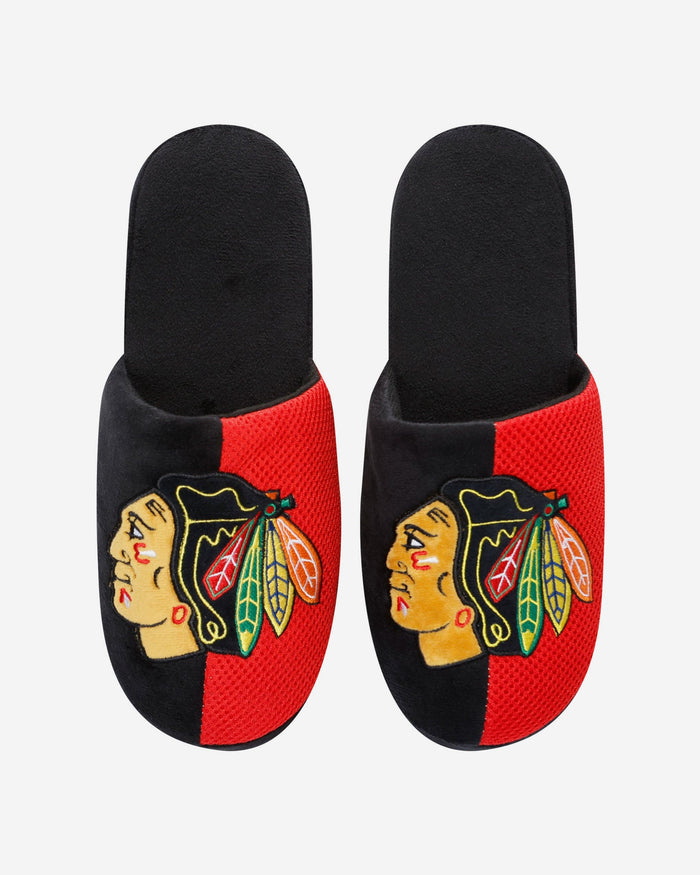 Chicago Blackhawks Team Logo Staycation Slipper FOCO - FOCO.com