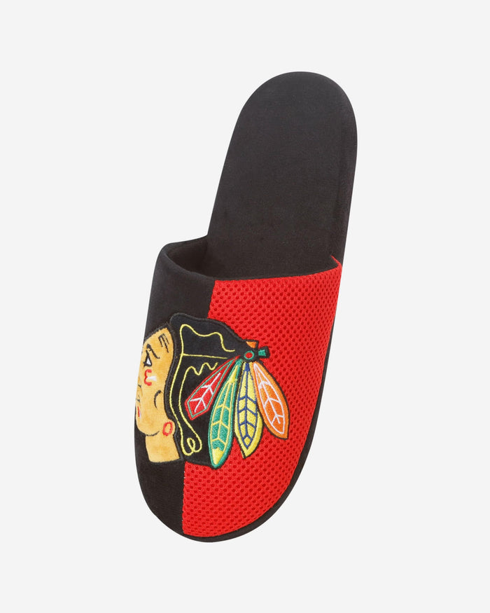 Chicago Blackhawks Team Logo Staycation Slipper FOCO - FOCO.com