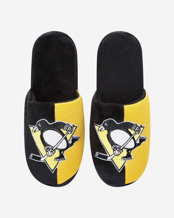 Pittsburgh Penguins Team Logo Staycation Slipper FOCO - FOCO.com