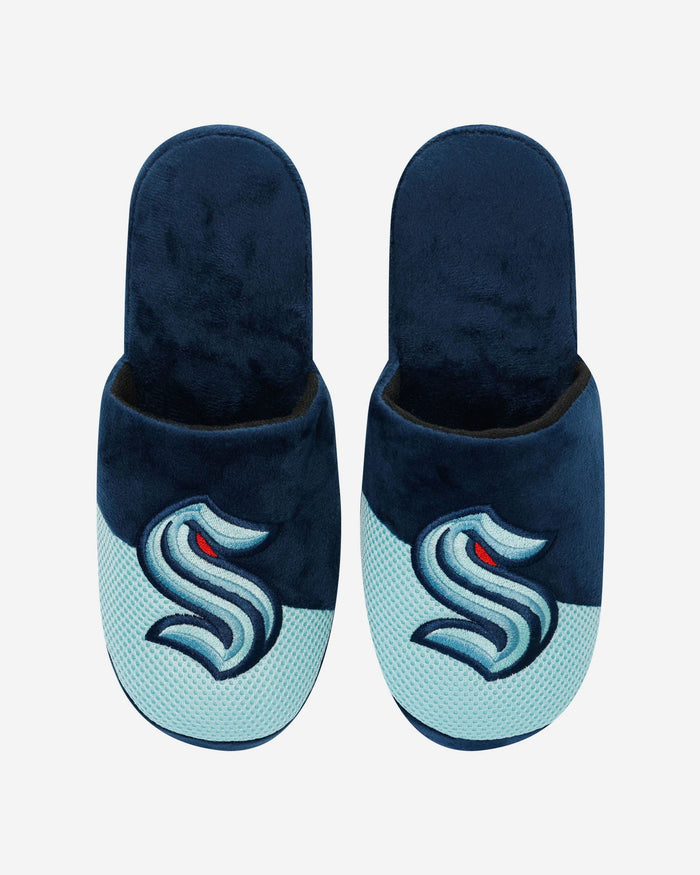 Seattle Kraken Team Logo Staycation Slipper FOCO - FOCO.com