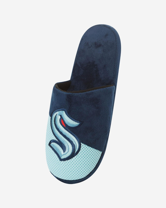 Seattle Kraken Team Logo Staycation Slipper FOCO - FOCO.com