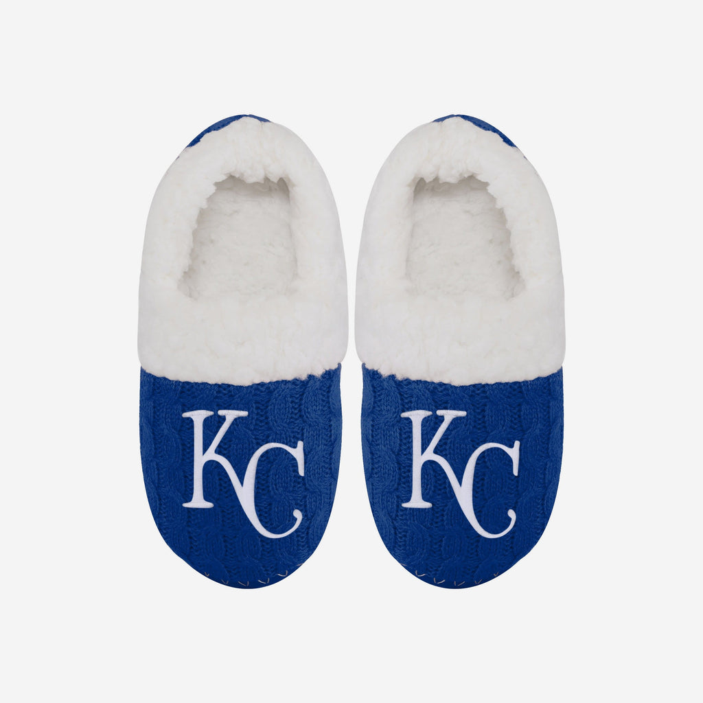 Kansas City Royals Womens Team Color Moccasin Slipper FOCO S - FOCO.com