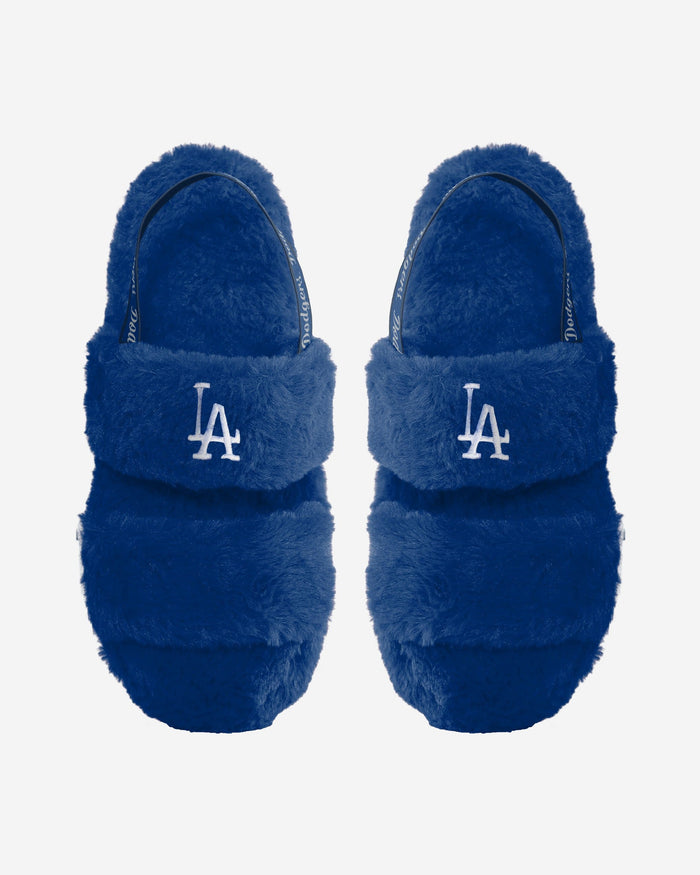 Los Angeles Dodgers Womens Heel Strap Wordmark Fur Slide FOCO S - FOCO.com