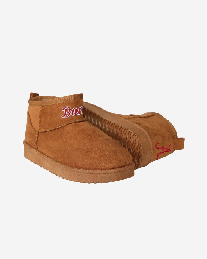 Alabama Crimson Tide Womens Team Logo Fuzzy Fan Boot FOCO - FOCO.com