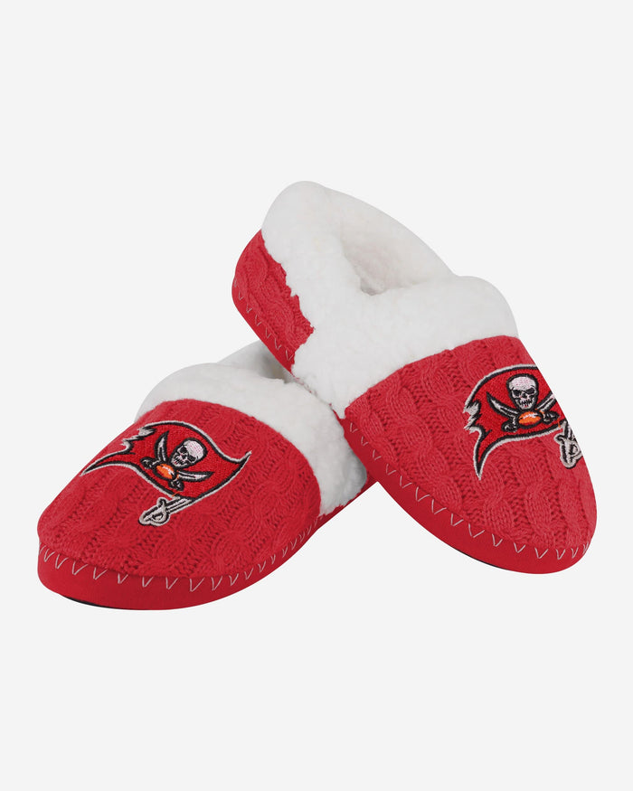 Tampa Bay Buccaneers Womens Team Color Moccasin Slipper FOCO - FOCO.com