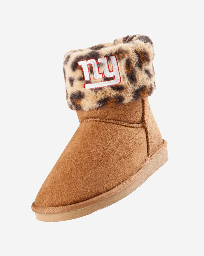New York Giants Womens Cheetah Fur Boot FOCO - FOCO.com