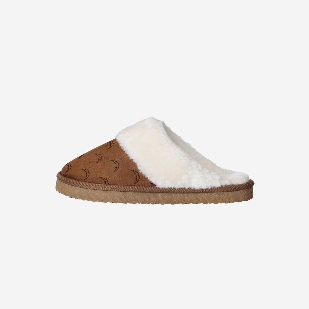 Los Angeles Chargers Womens Repeat Logo Moccasin Slipper FOCO S - FOCO.com