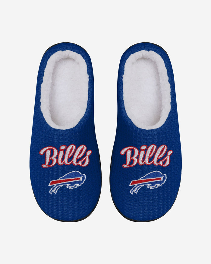 Buffalo Bills Womens Sherpa Lined Memory Foam Slipper FOCO - FOCO.com