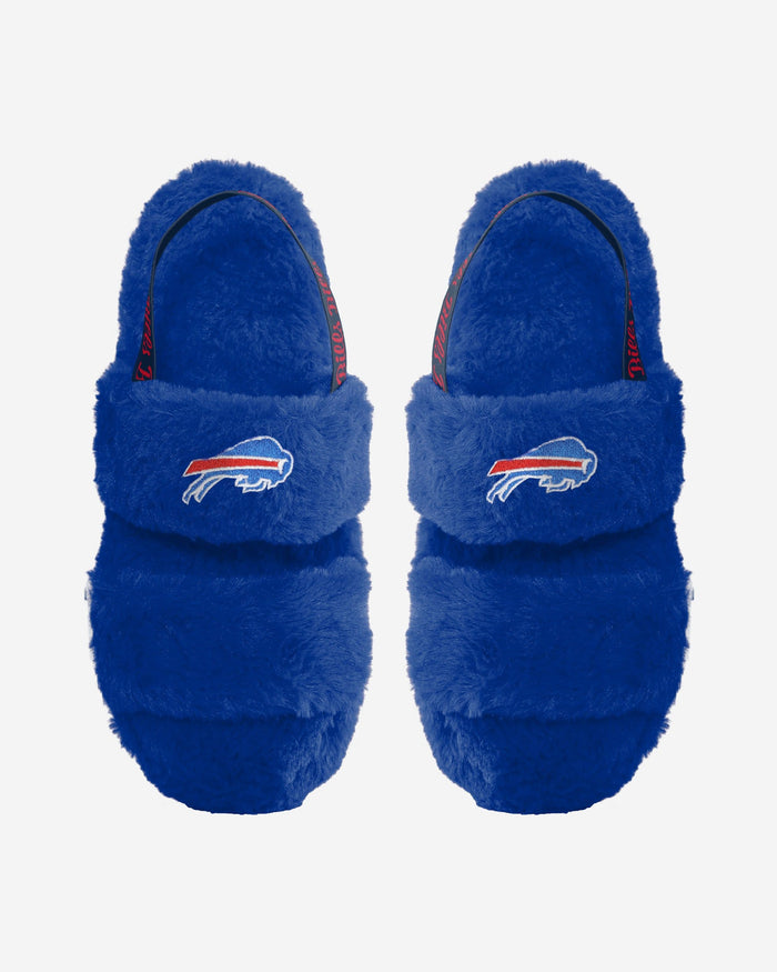 Buffalo Bills Womens Heel Strap Wordmark Fur Slide FOCO S - FOCO.com