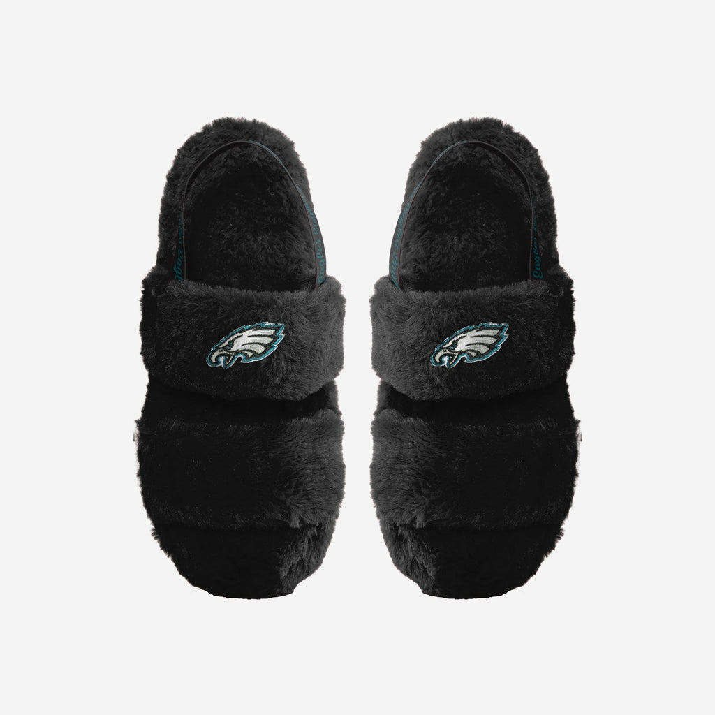 Philadelphia Eagles Womens Heel Strap Wordmark Fur Slide FOCO S - FOCO.com