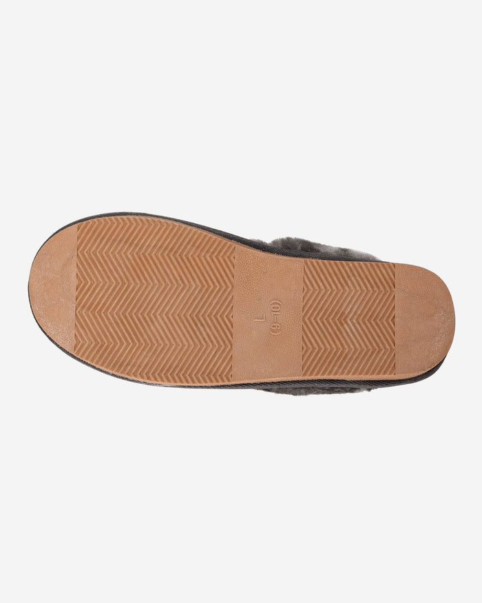 New York Yankees Womens Glitter Open Back Fur Moccasin Slipper FOCO - FOCO.com