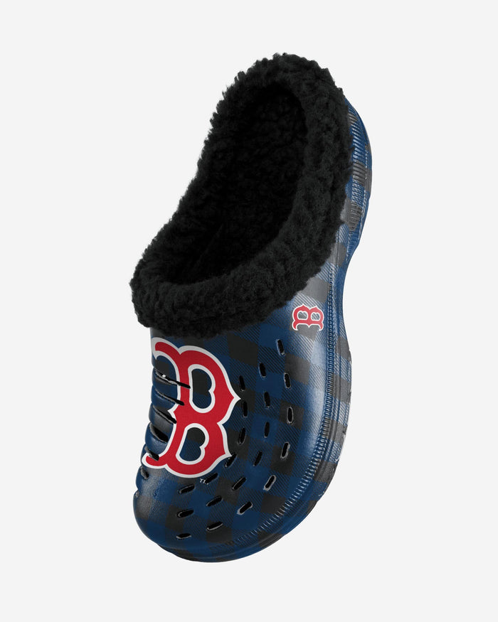 Boston Red Sox Sherpa Lined Buffalo Check Clog FOCO - FOCO.com