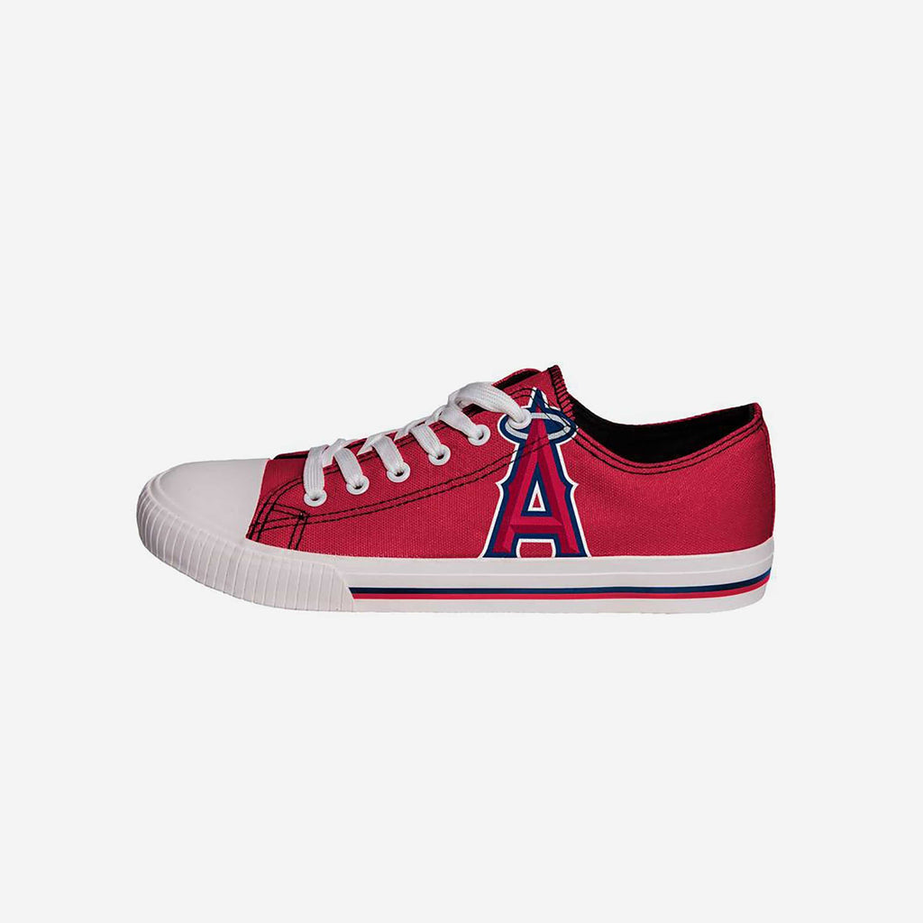 Los Angeles Angels Mens Low Top Big Logo Canvas Shoe FOCO - FOCO.com