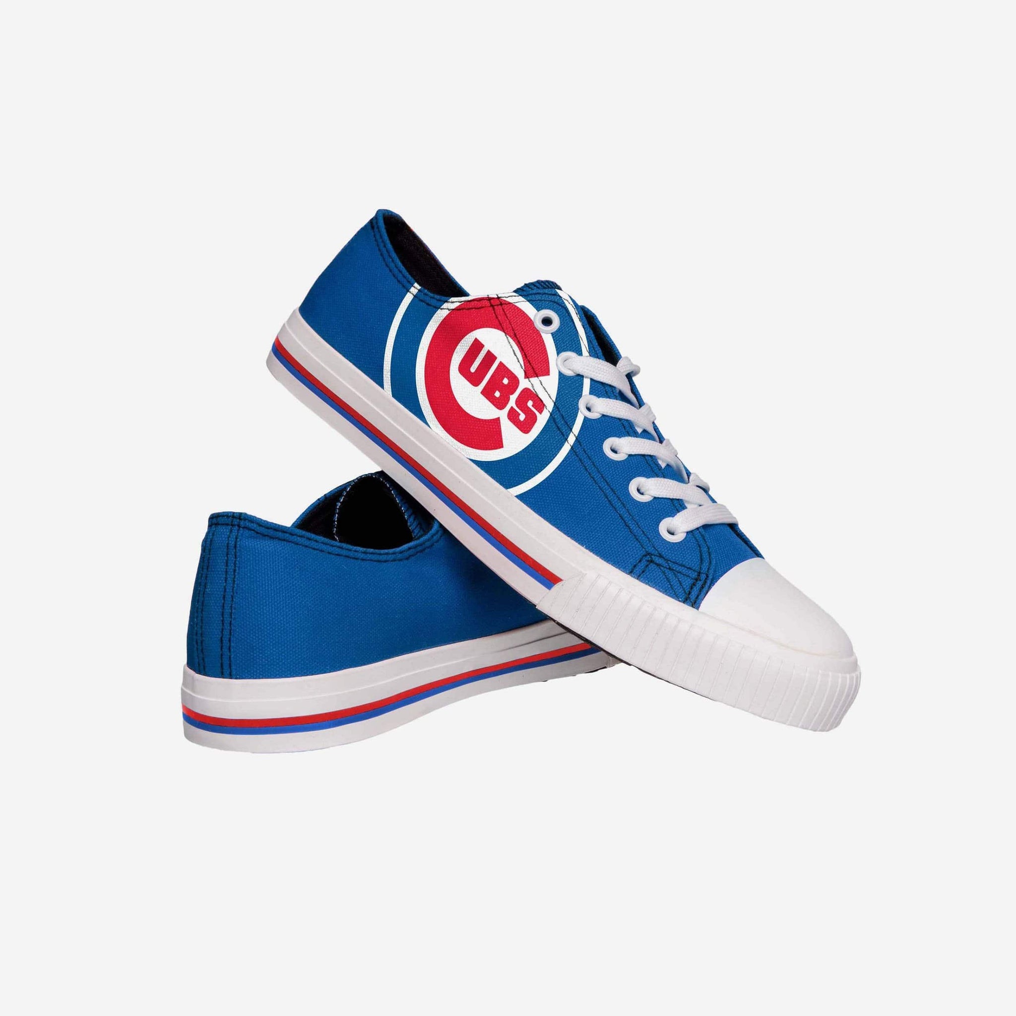 Chicago Cubs Low Top Big Logo Canvas Shoes