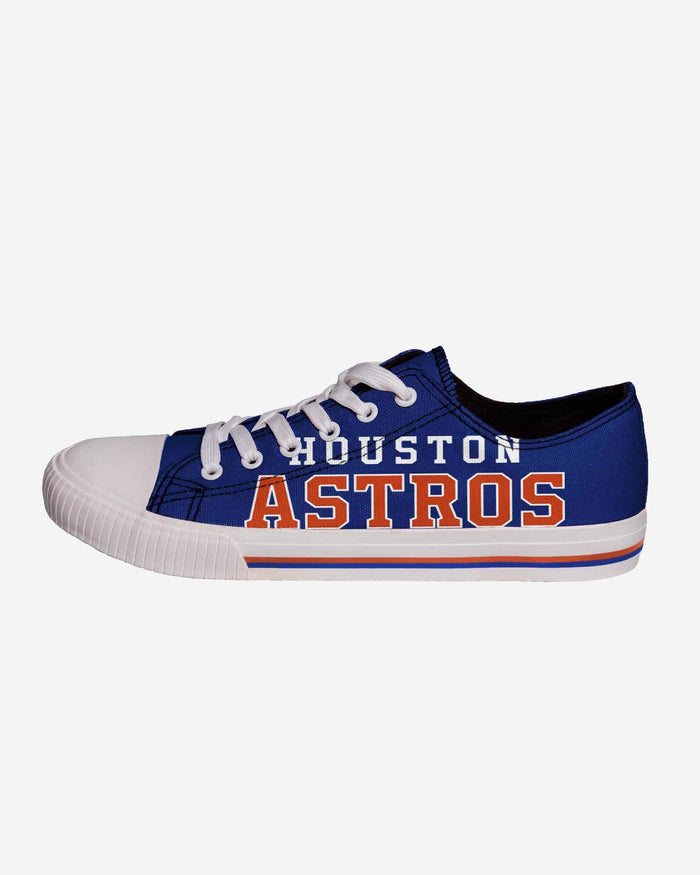 Houston Astros Mens Low Top Big Logo Canvas Shoe FOCO - FOCO.com
