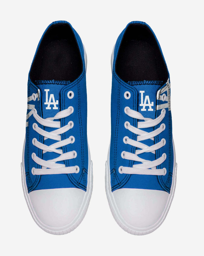 Los Angeles Dodgers Mens Low Top Big Logo Canvas Shoe FOCO - FOCO.com