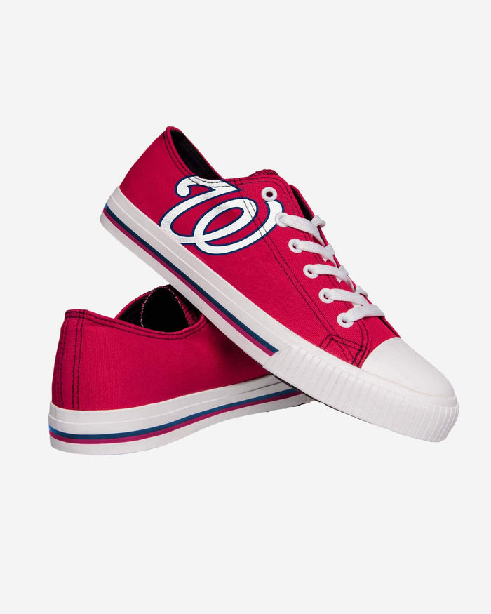 Washington Nationals Mens Low Top Big Logo Canvas Shoe FOCO - FOCO.com