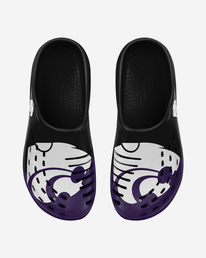 Kansas State Wildcats Colorblock Big Logo Clog FOCO S - FOCO.com