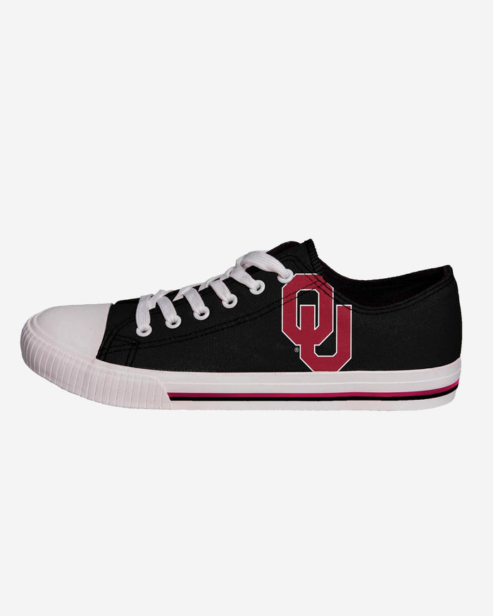 Oklahoma Sooners Mens Low Top Big Logo Canvas Shoe FOCO - FOCO.com