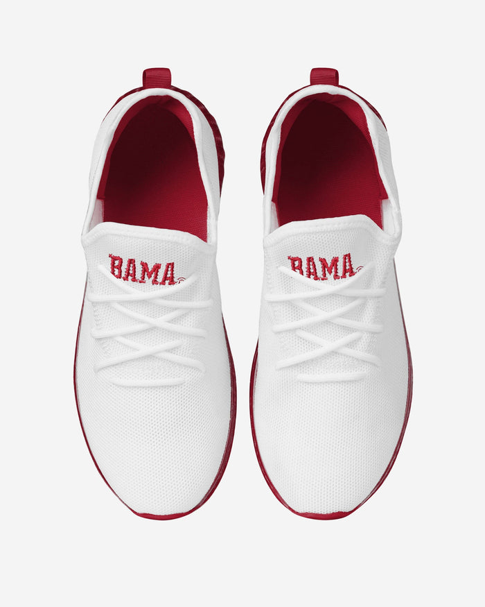 Alabama Crimson Tide Gradient Midsole White Sneakers FOCO - FOCO.com