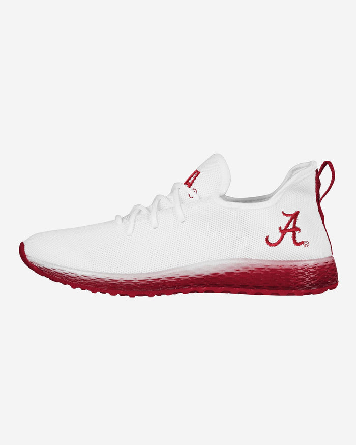Alabama Crimson Tide Gradient Midsole White Sneakers FOCO 7 - FOCO.com
