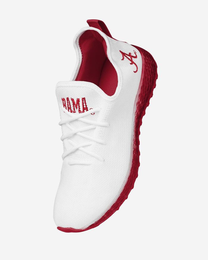 Alabama Crimson Tide Gradient Midsole White Sneakers FOCO - FOCO.com