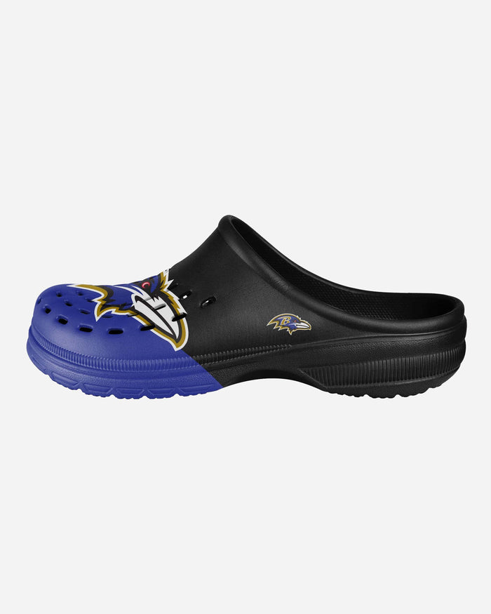 Baltimore Ravens Colorblock Big Logo Clog FOCO - FOCO.com