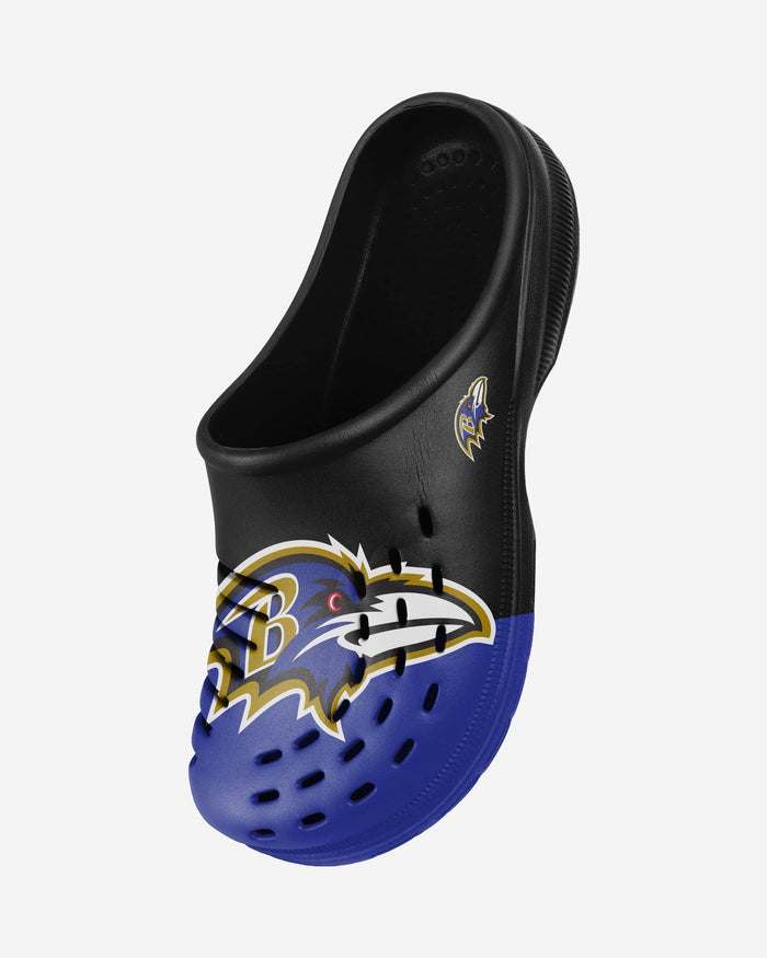 Baltimore Ravens Colorblock Big Logo Clog FOCO - FOCO.com