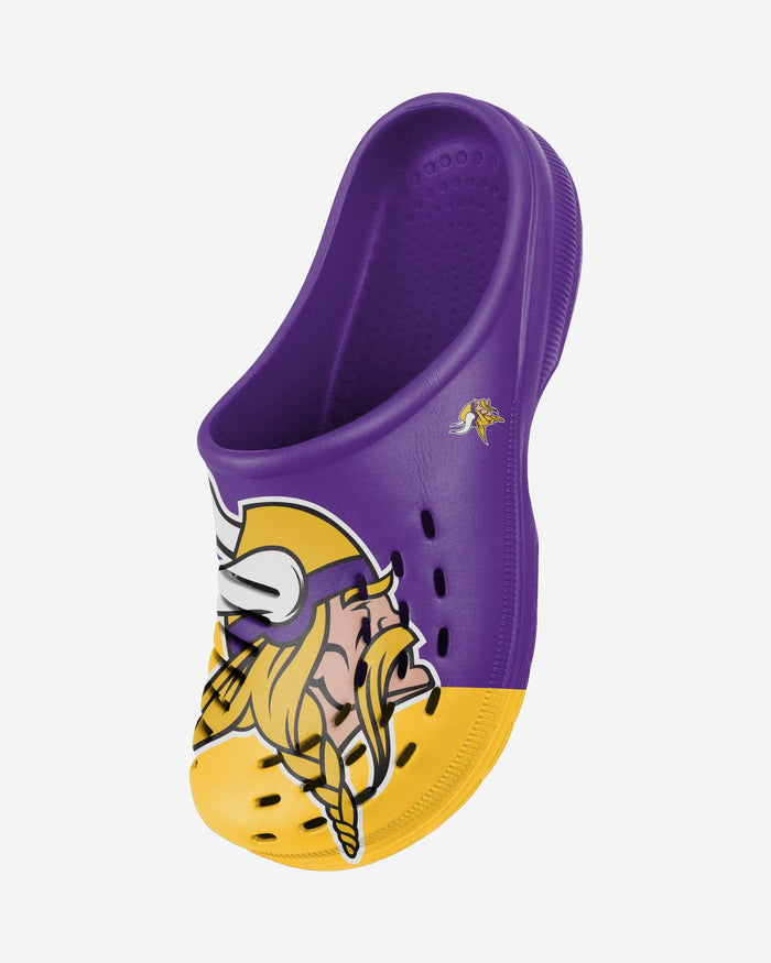 Minnesota Vikings Colorblock Big Logo Clog FOCO - FOCO.com