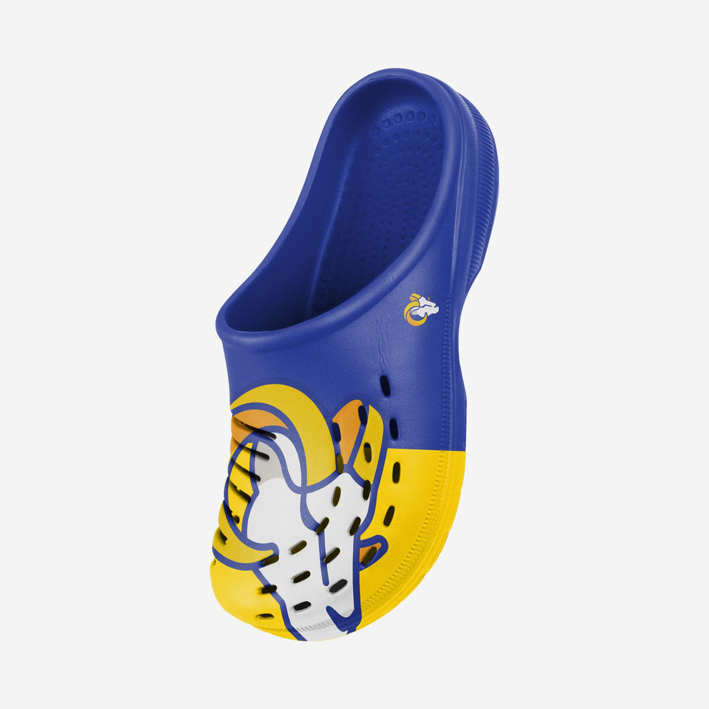La Rams Clogs Los Angeles Rams Colorblock Big Logo Clog FOCO