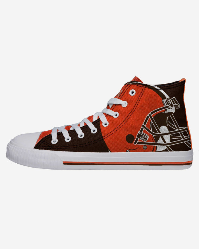 Cleveland Browns Mens High Top Big Logo Canvas Shoe FOCO - FOCO.com