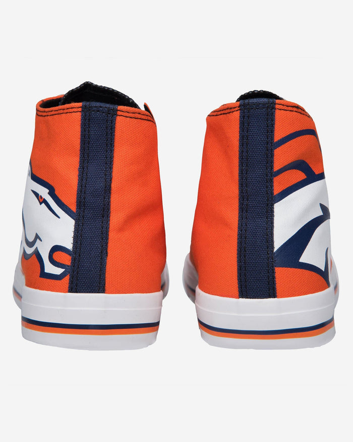 Denver Broncos Mens High Top Big Logo Canvas Shoe FOCO - FOCO.com