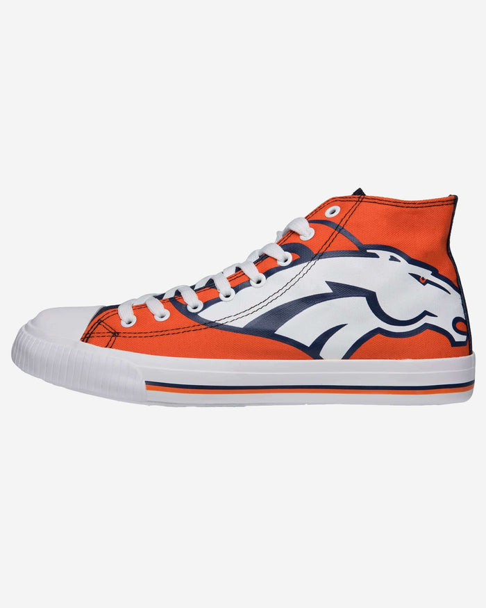 Denver Broncos Mens High Top Big Logo Canvas Shoe FOCO - FOCO.com
