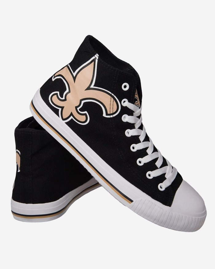 New Orleans Saints Mens High Top Big Logo Canvas Shoe FOCO - FOCO.com