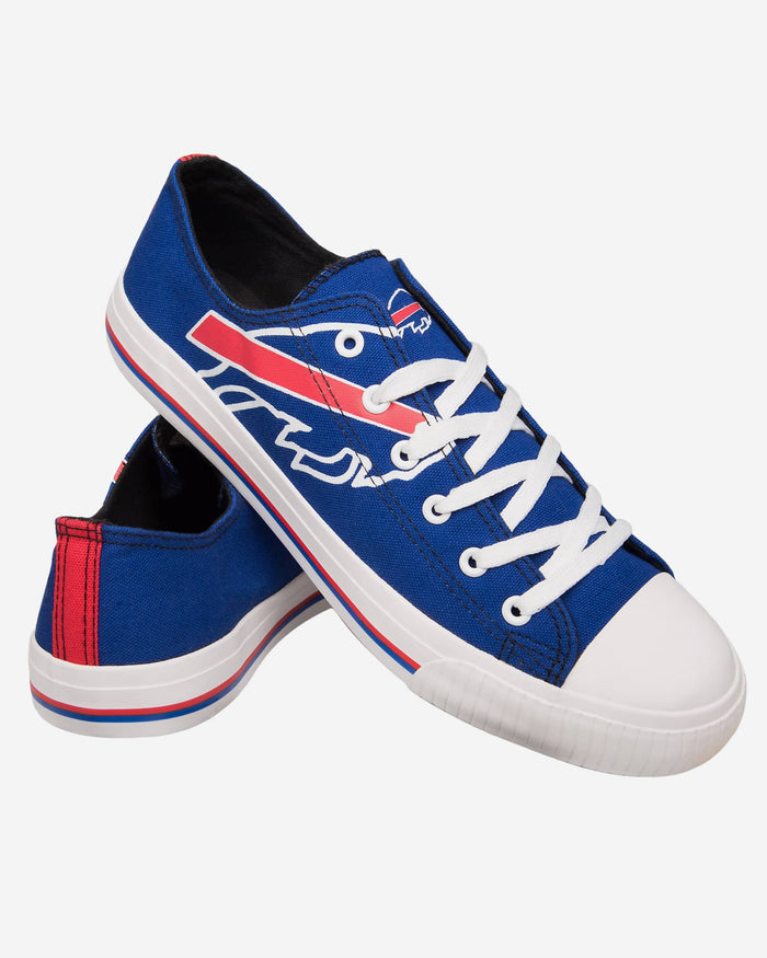 Buffalo Bills Mens Low Top Big Logo Canvas Shoe FOCO - FOCO.com