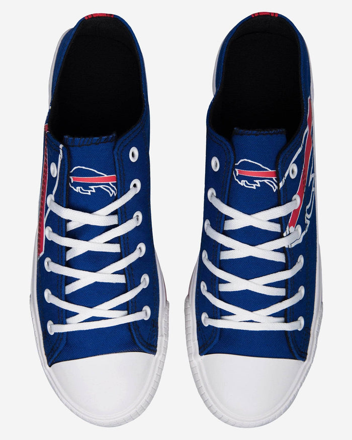 Buffalo Bills Mens Low Top Big Logo Canvas Shoe FOCO - FOCO.com