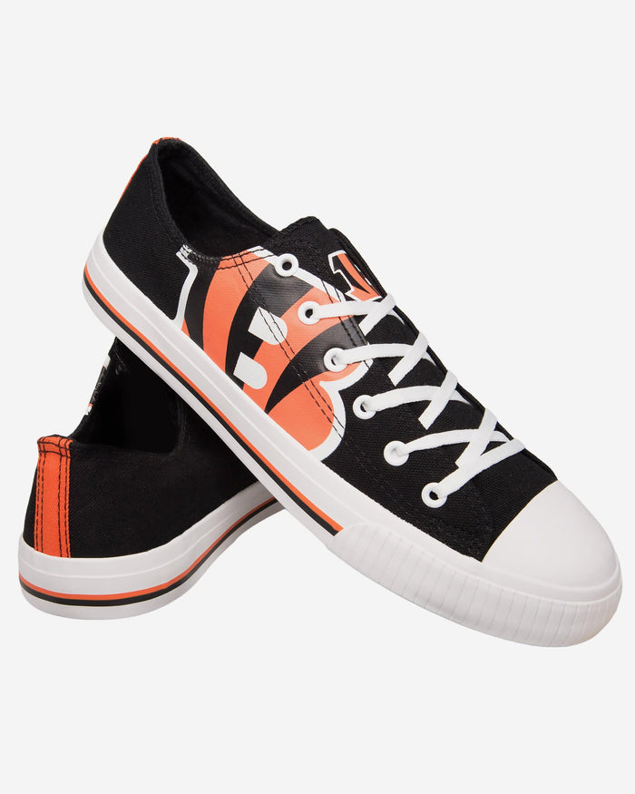Cincinnati Bengals Mens Low Top Big Logo Canvas Shoe FOCO - FOCO.com