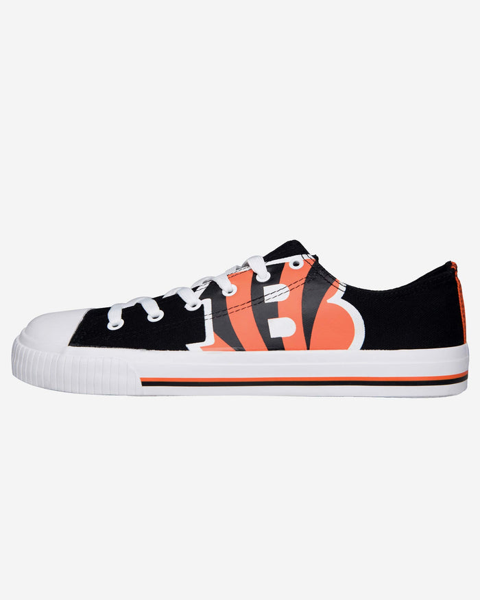 Cincinnati Bengals Mens Low Top Big Logo Canvas Shoe FOCO - FOCO.com