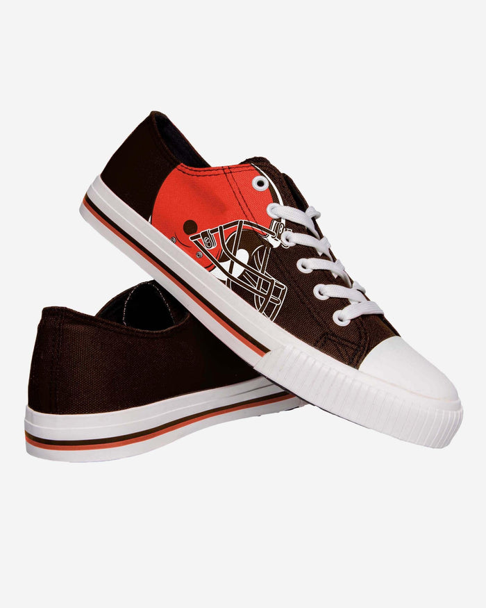Cleveland Browns Mens Low Top Big Logo Canvas Shoe FOCO - FOCO.com