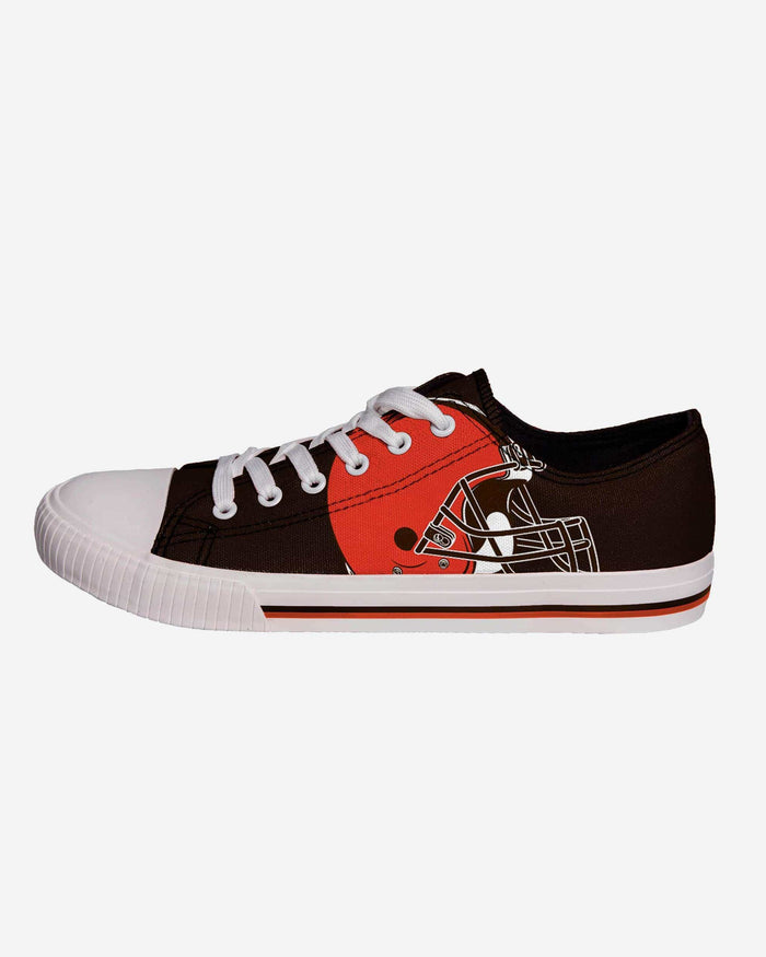 Cleveland Browns Mens Low Top Big Logo Canvas Shoe FOCO - FOCO.com