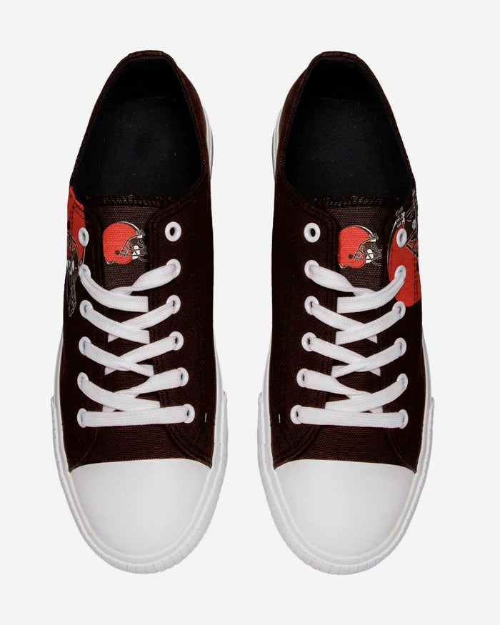 Cleveland Browns Mens Low Top Big Logo Canvas Shoe FOCO - FOCO.com