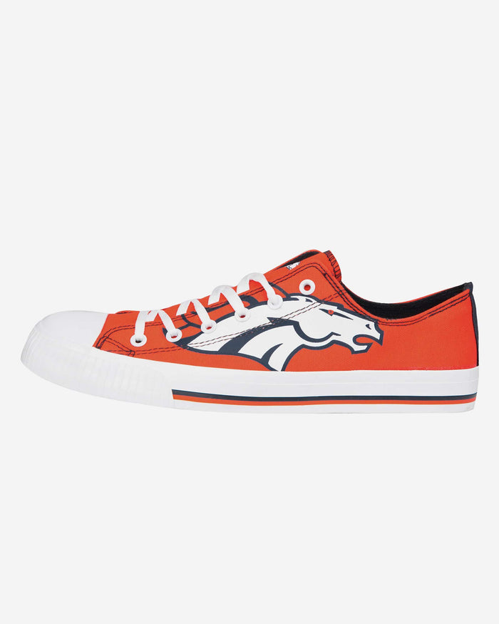 Denver Broncos Mens Low Top Big Logo Canvas Shoe FOCO - FOCO.com