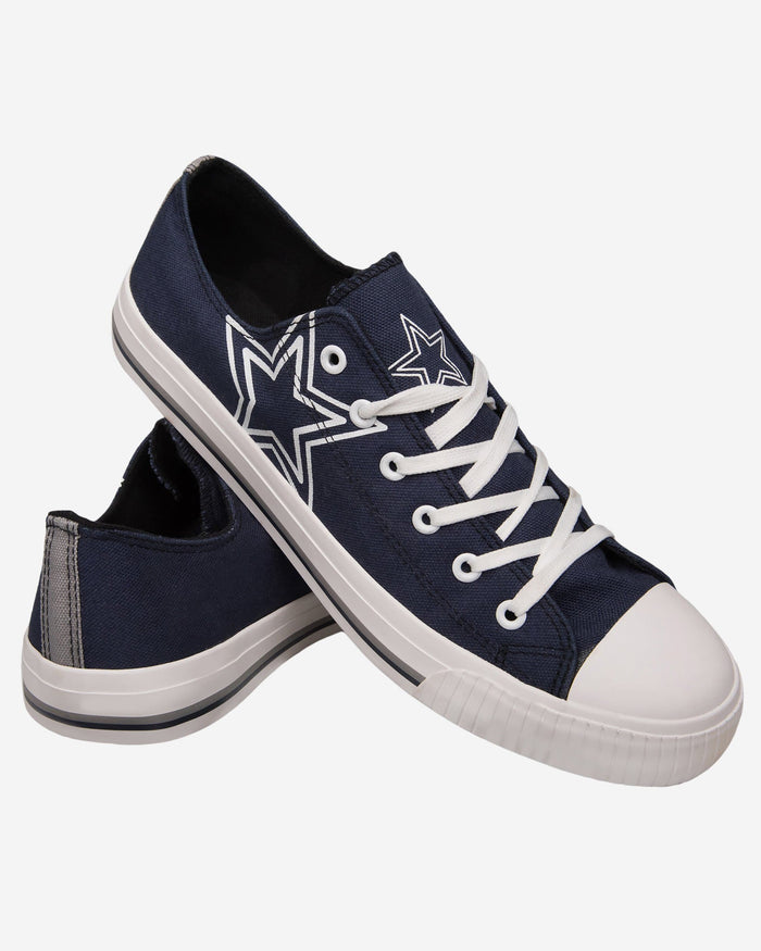 Dallas Cowboys Mens Low Top Big Logo Canvas Shoe FOCO - FOCO.com