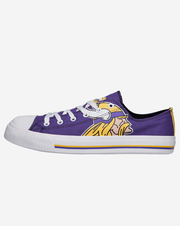 Minnesota Vikings Mens Low Top Big Logo Canvas Shoe FOCO - FOCO.com