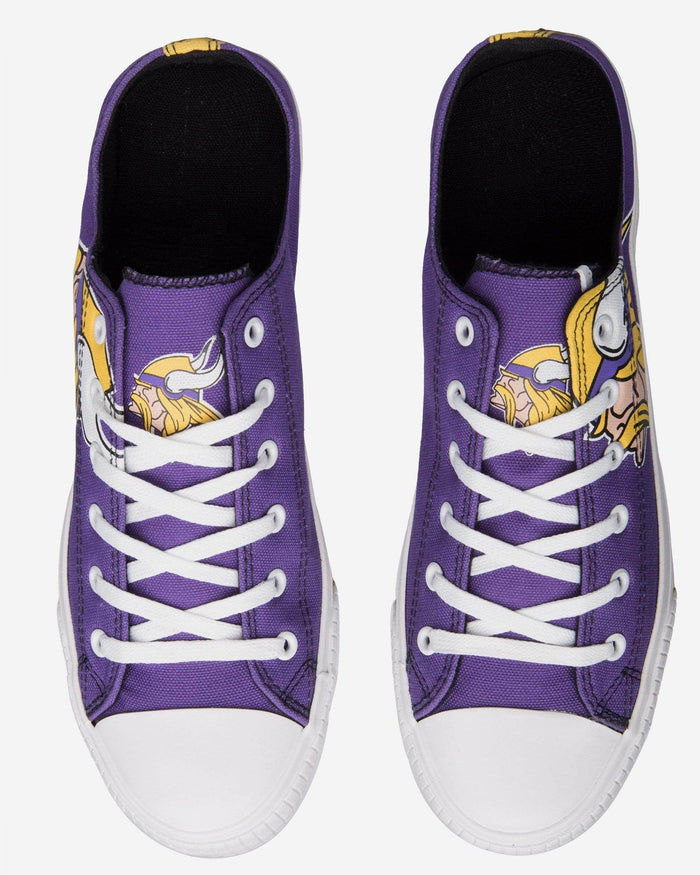 Minnesota Vikings Mens Low Top Big Logo Canvas Shoe FOCO - FOCO.com