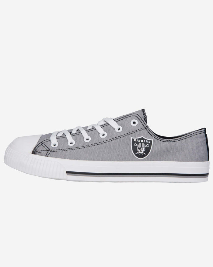 Las Vegas Raiders Mens Low Top Big Logo Canvas Shoe FOCO - FOCO.com