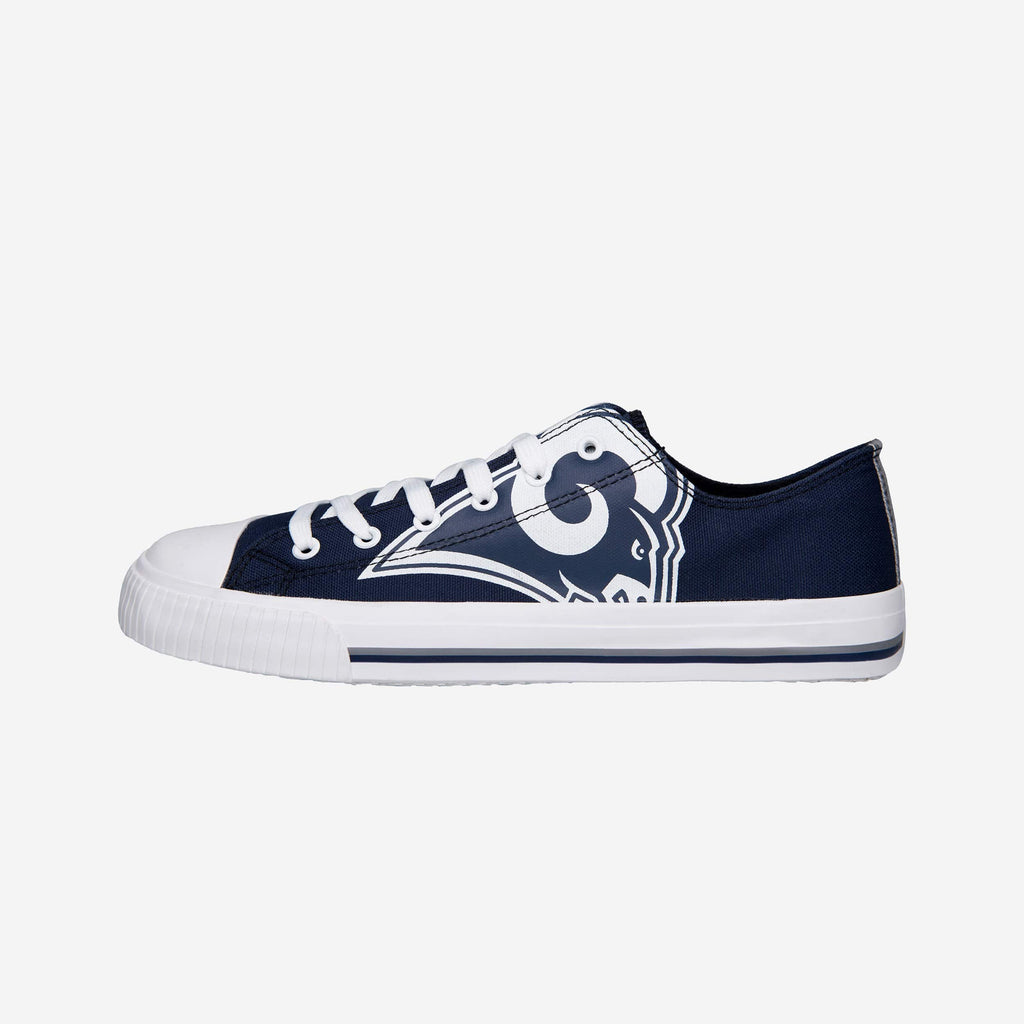 Los Angeles Rams Mens Low Top Big Logo Canvas Shoe FOCO - FOCO.com