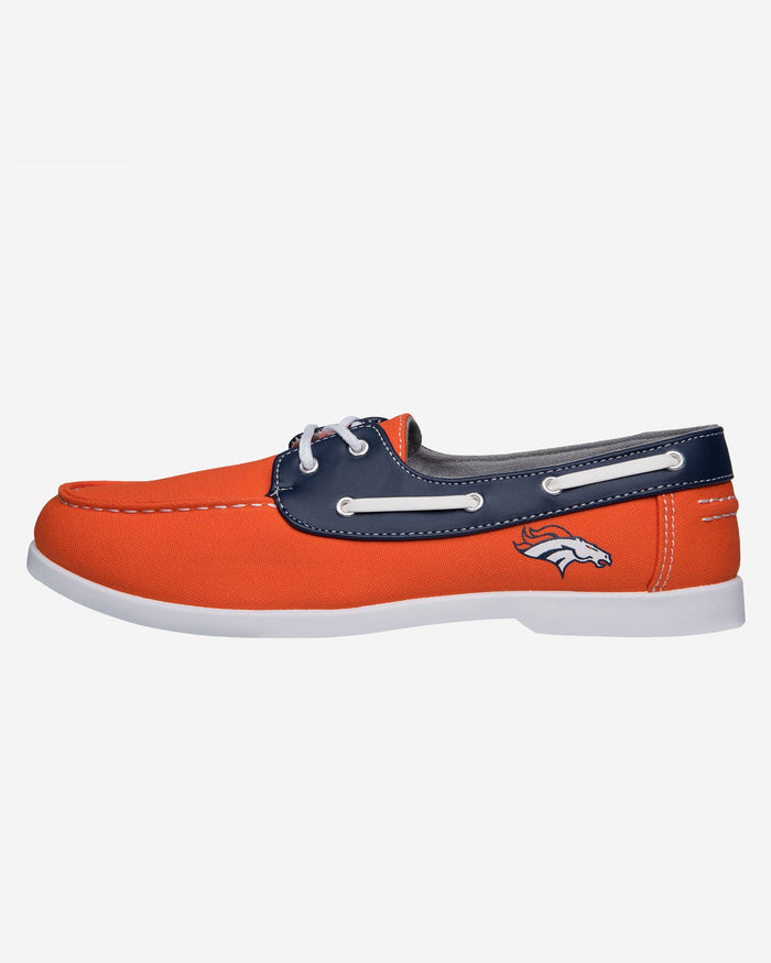 Denver Broncos Mens Side Logo Canvas Shoe FOCO - FOCO.com