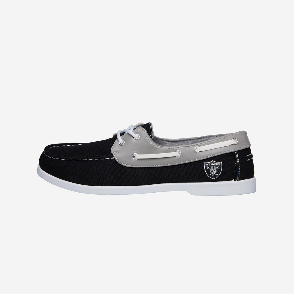 Las Vegas Raiders Mens Side Logo Canvas Shoe FOCO - FOCO.com