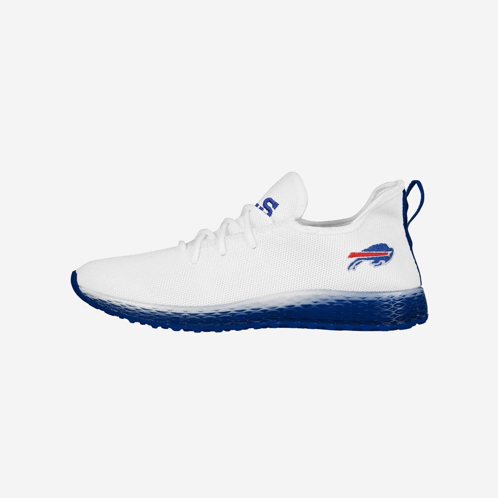 Buffalo Bills Gradient Midsole White Sneakers FOCO 7 - FOCO.com